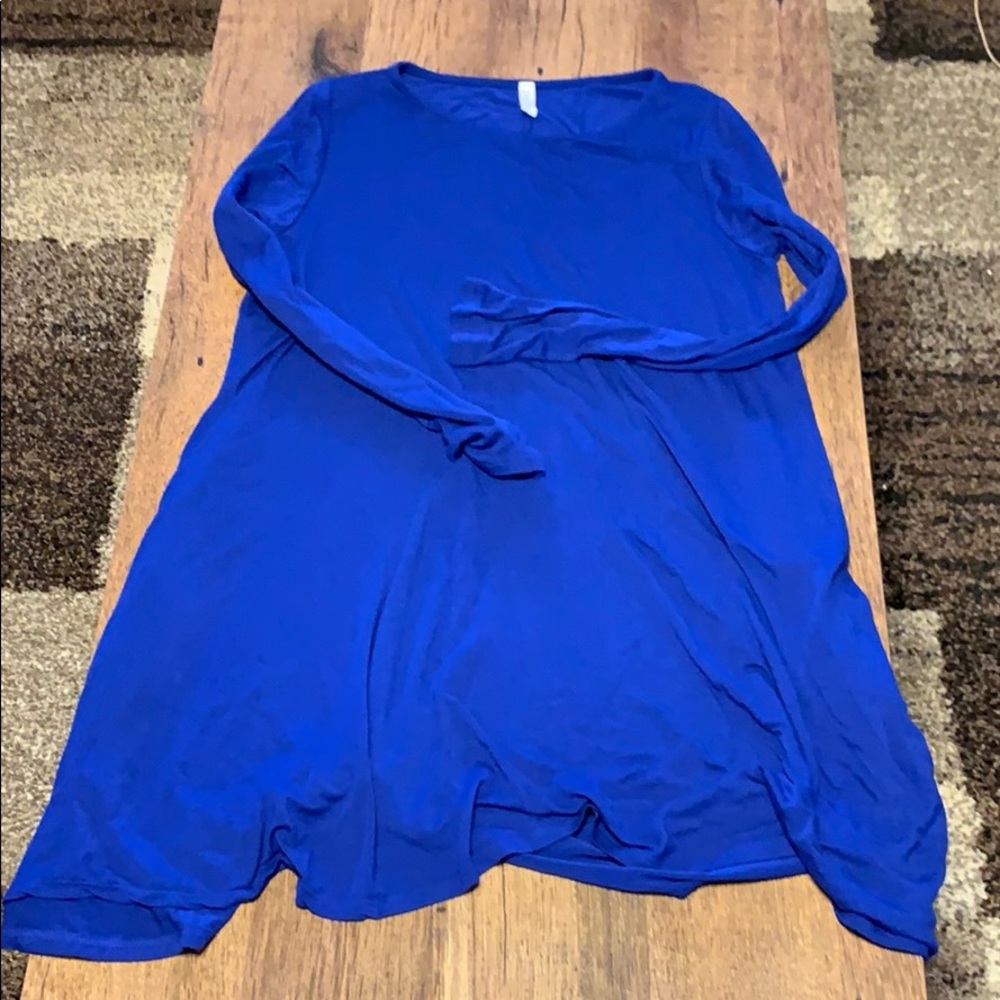 Blue T-Shirt Dress
